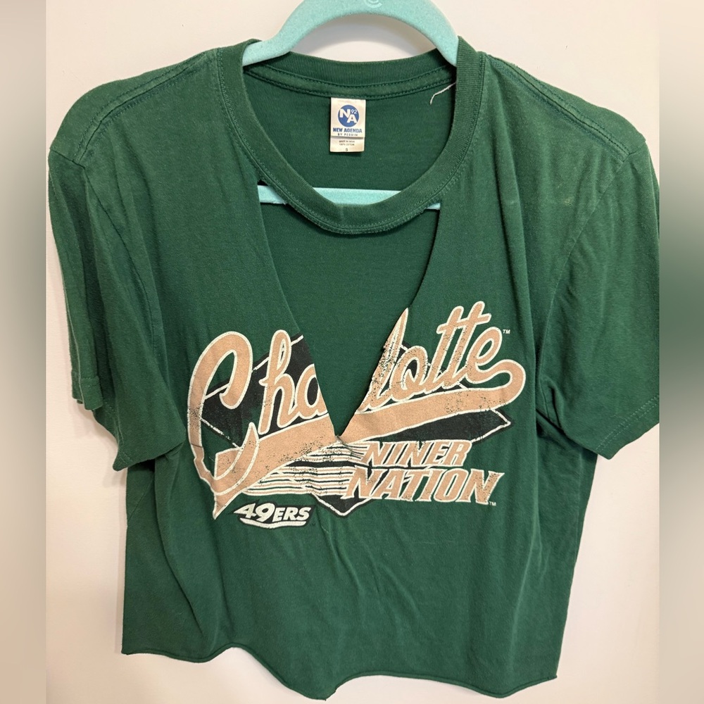 College Tailgate Top Charlotte 49ers Crop Top